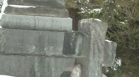 Cemetery 17 Stock Footage 1034388