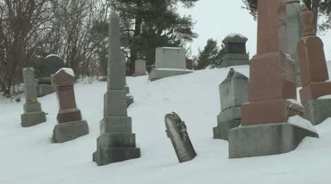 Cemetery 18 Stock Footage 1034405