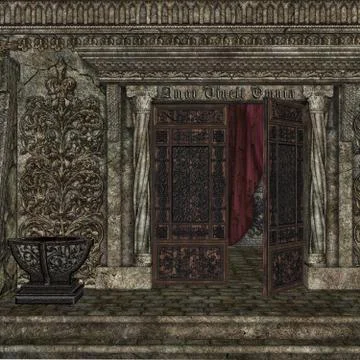 Cemetery Crypt Ilustración de archivo