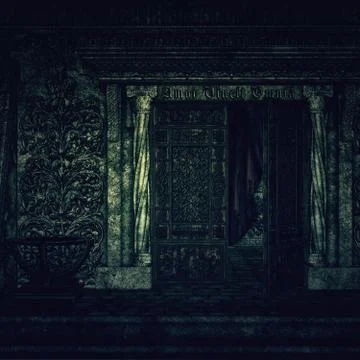 Cemetery Crypt Ilustración de archivo