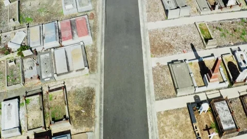 Cemetery Drone Shot Stock Footage 240359036