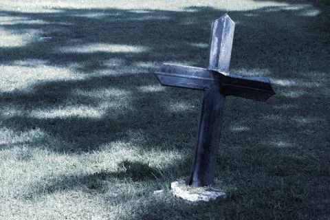 Cemetery During Summer Stock Photos