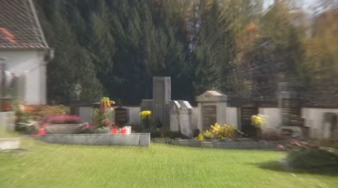 Cemetery Stock Footage 4536695