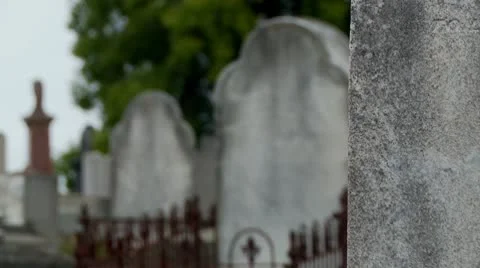 Cemetery Stock Footage 10730527