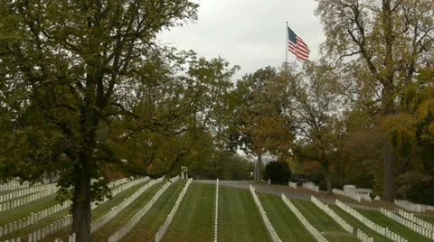 Cemetery Stock Footage 12518405