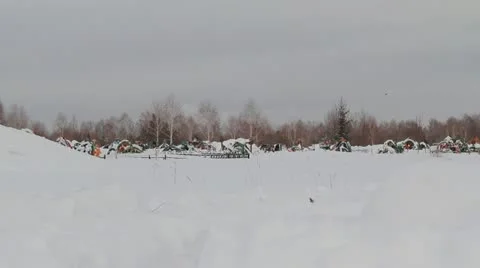 Cemetery Stock Footage 21368386