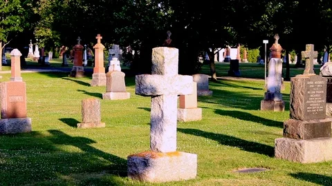 Cemetery Stock Footage 106510867