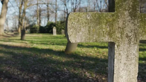 Cemetery funeral death Stock-Footage 273698775