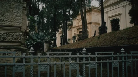 Cemetery, funeral monuments Stock Footage 104919075