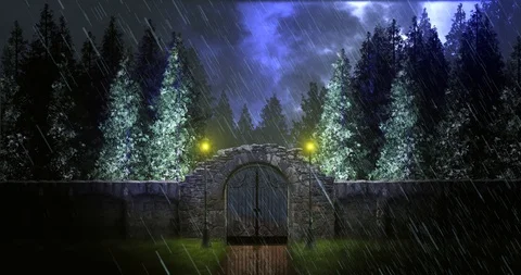 Cemetery Gates Stock Footage 106125116