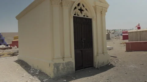 Cemetery Grave Yard, Crypt Stock Footage 47687248