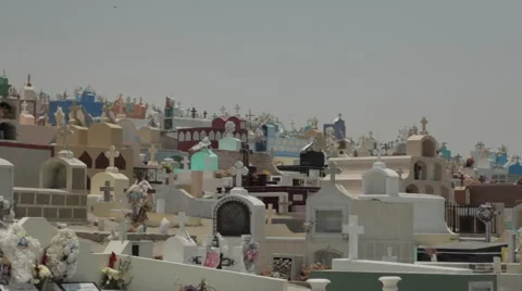 Cemetery Grave Yard Stock Footage 47687129