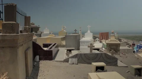 Cemetery Grave Yard Stock Footage 47687593