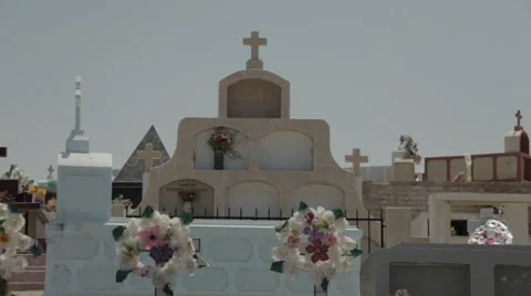 Cemetery Grave Yard Stock Footage 47687719