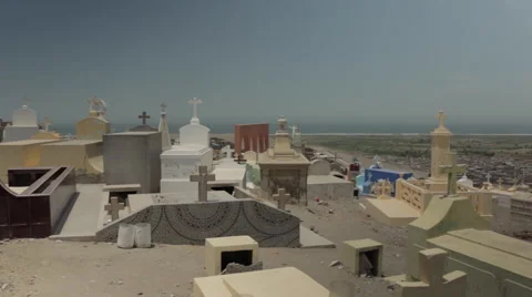 Cemetery Grave Yard Stock Footage 47687774