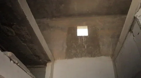 Cemetery Grave Yard Open Crypt Stock Footage 47687565