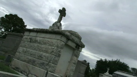 Cemetery Graves - 06 Stock Footage 652564