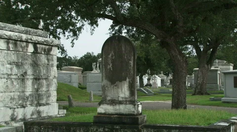 Cemetery Graves - 08 Stock Footage 652573