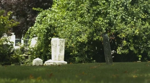Cemetery - Graveyard - Medium shot Video stock 40908082