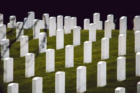 Cemetery in Isolation Stock-Fotos