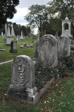 Cemetery Landscape Fotos Stock