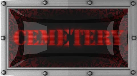 Cemetery on led Видео 8684780