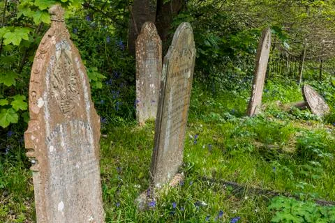 Cemetery Ludgvan Cornwall Stock Photos