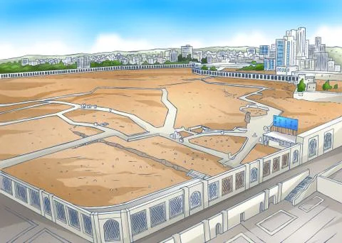 CEMETERY MADINAH Ilustración de archivo