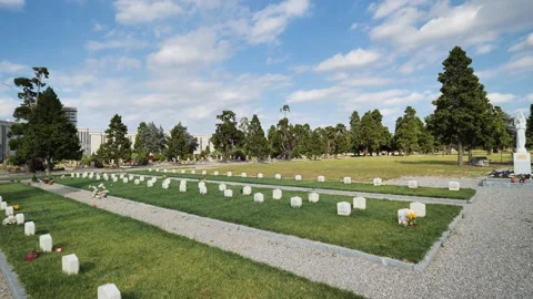 Cemetery of Milan Stock Footage 195993544