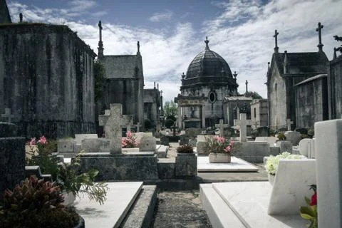 Cemetery monument Stock Photos