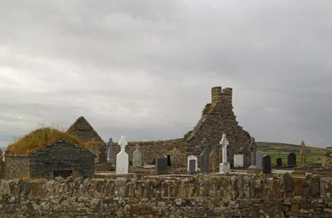 Cemetery near the Loop Head Stock Photos