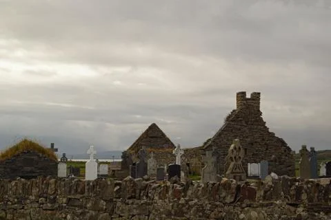 Cemetery near the Loop Head Stock Photos