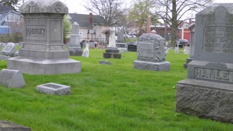 Cemetery with Pan 4K 動画素材 130596979