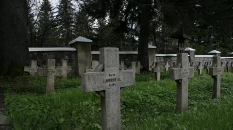 Cemetery pan 스톡 동영상 794601