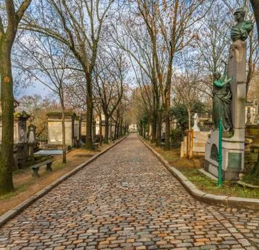 Cemetery in paris Stock Photos