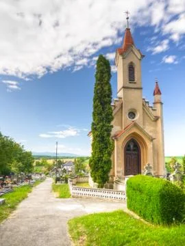 Cemetery path Stock Photos
