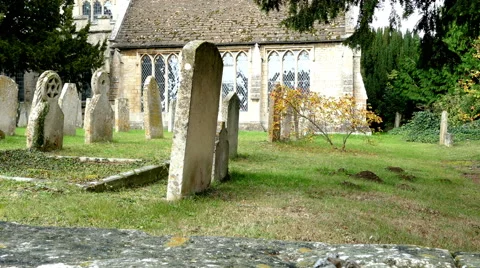 Cemetery in soft light. Stock Footage 56308676