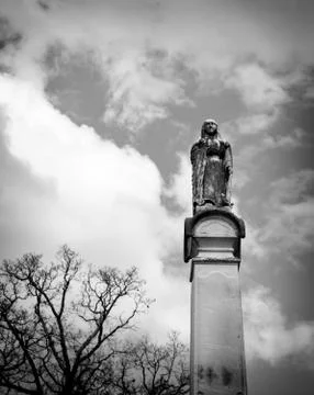 Cemetery statue Stock Photos