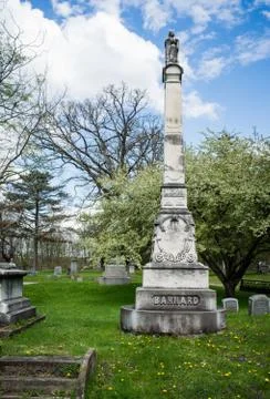 Cemetery statue Stock Photos