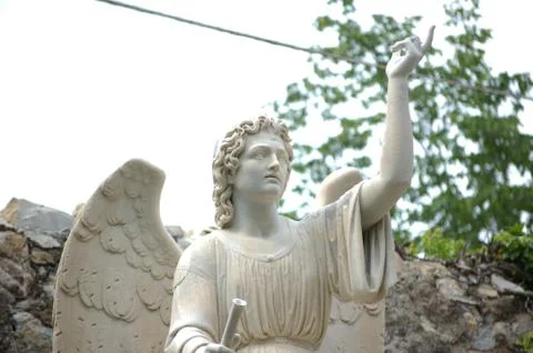 Cemetery statue Stock Photos