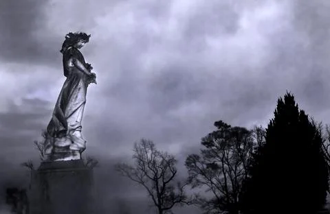 Cemetery Statue Stock Photos