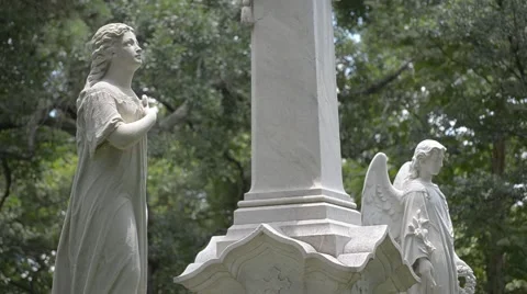 Cemetery statues Stock Footage 51633319