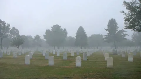Cemetery Storm Stock Footage 11500107