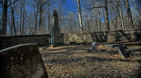 Cemetery Time Lapse HDR 4K Stock-Footage 36651452