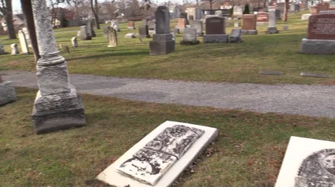 Cemetery Walk Stock Footage 58319690