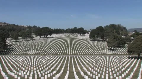 Cemetery Wide Angle 스톡 동영상 8861293