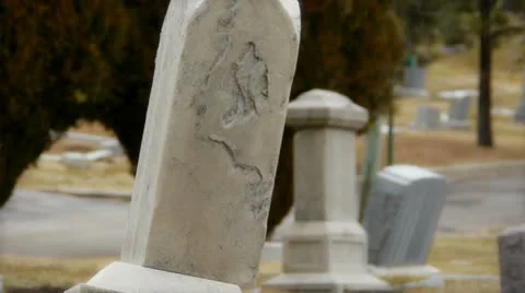 Cemetery in winter Video stock 11363100