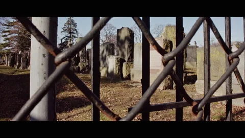Cemetery, Winter. Stock Footage 230118111