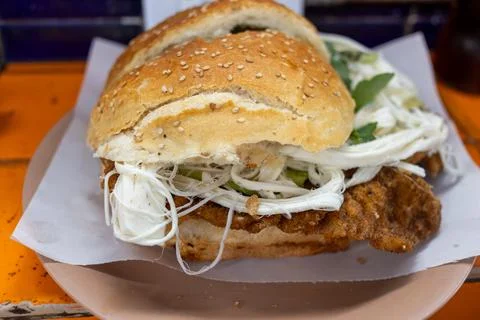 Cemita poblana Stock Photos