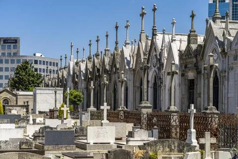 Cemiterio de Agramonte Friedhof Cemitério de Agramonte in Porto, Portugal,.. Stock Photos
